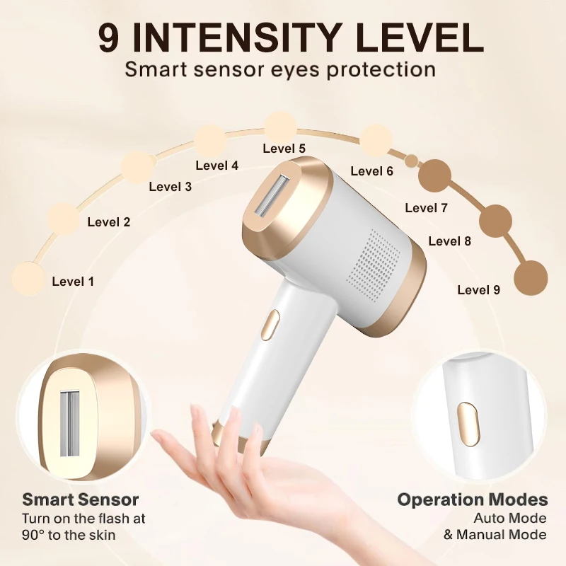

Sapphire Ice Cooling Quartz 530nm IPL Laser Permanent Hair Removal Handheld Mini Portable Electric Epilator Face Body