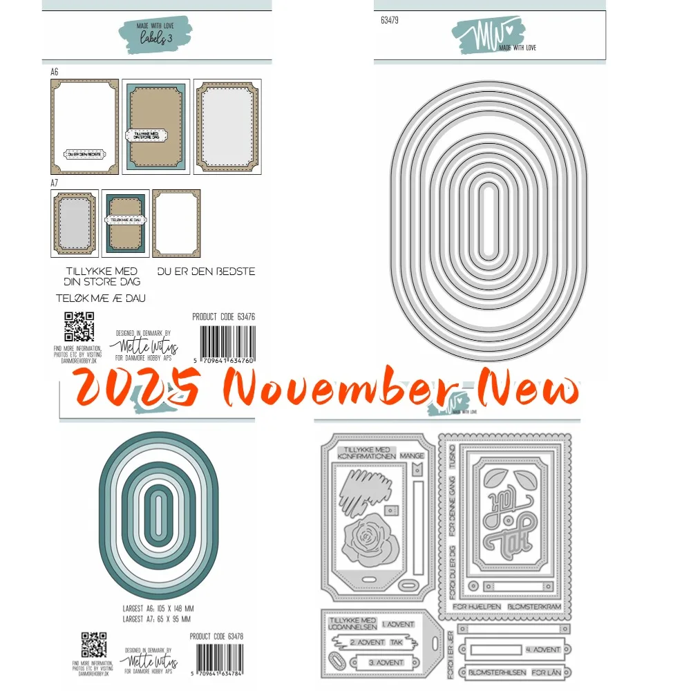 

Many rings Cutting Dies Scrapbook Diary Decoration Stencil Embossing Template DIY Greeting Card Handmade for 2025 November new