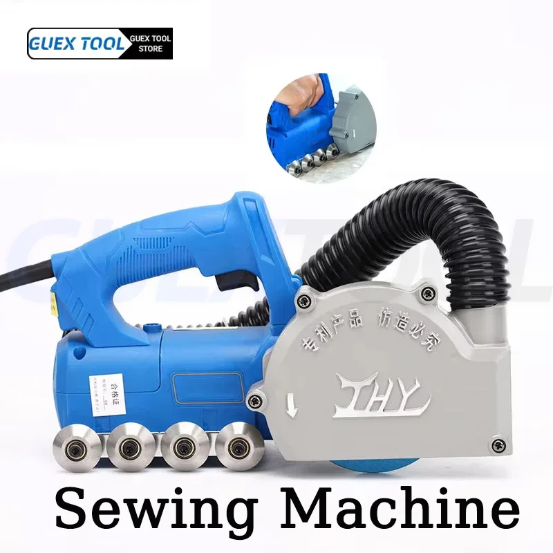 780W Electric Sewing Machine Ceramic Tile Seam Cleaner Beautiful Seam Agent Construction Tool Floor Tile Cleaner Slotter Machine