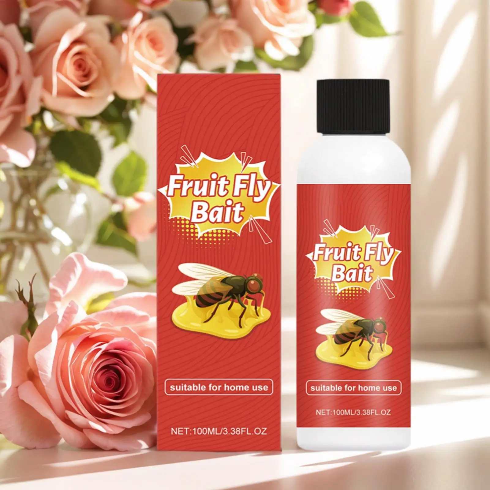 Ловушки для комаров для дома, домашние жидкие ловушки для фруктовых мух, в помещении, 100 мл, эффективный сменный блок для приманок для баров, кухни, лужайки, двора, патио