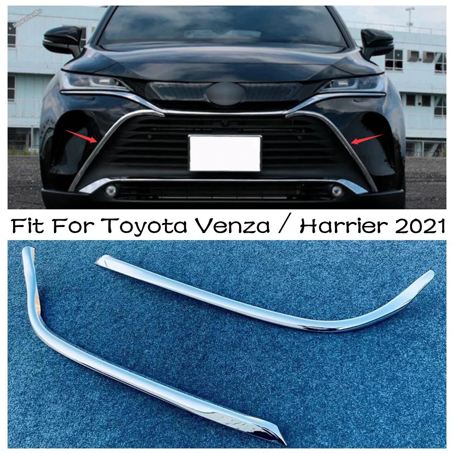 

Car Grille Strip Front Center Bumper Grills Side Molding Trim Cover Accessories Chrome For Toyota Venza / Harrier 2021 - 2024