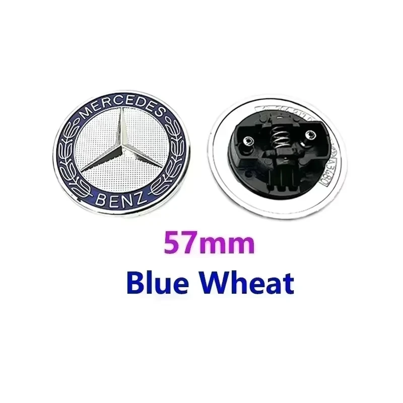 1pcs 57mm Car Front Hood Emblem Badge Bonnet Car Accessories For Mercedes Benz W204 W205 W212 W213 W221 W177 W246 GLA GLC CLA view 5