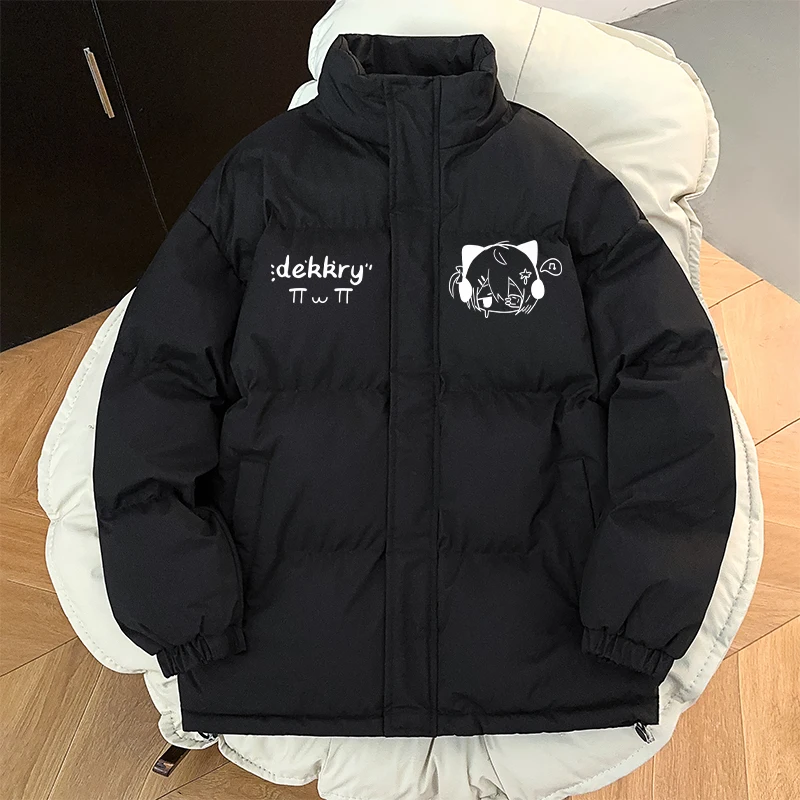 

Зимняя хлопковая куртка Jaet с пуговицами Acc Control, женская одежда с принтом хлеба, свободная посадка, длинная повседневная застежка-молния