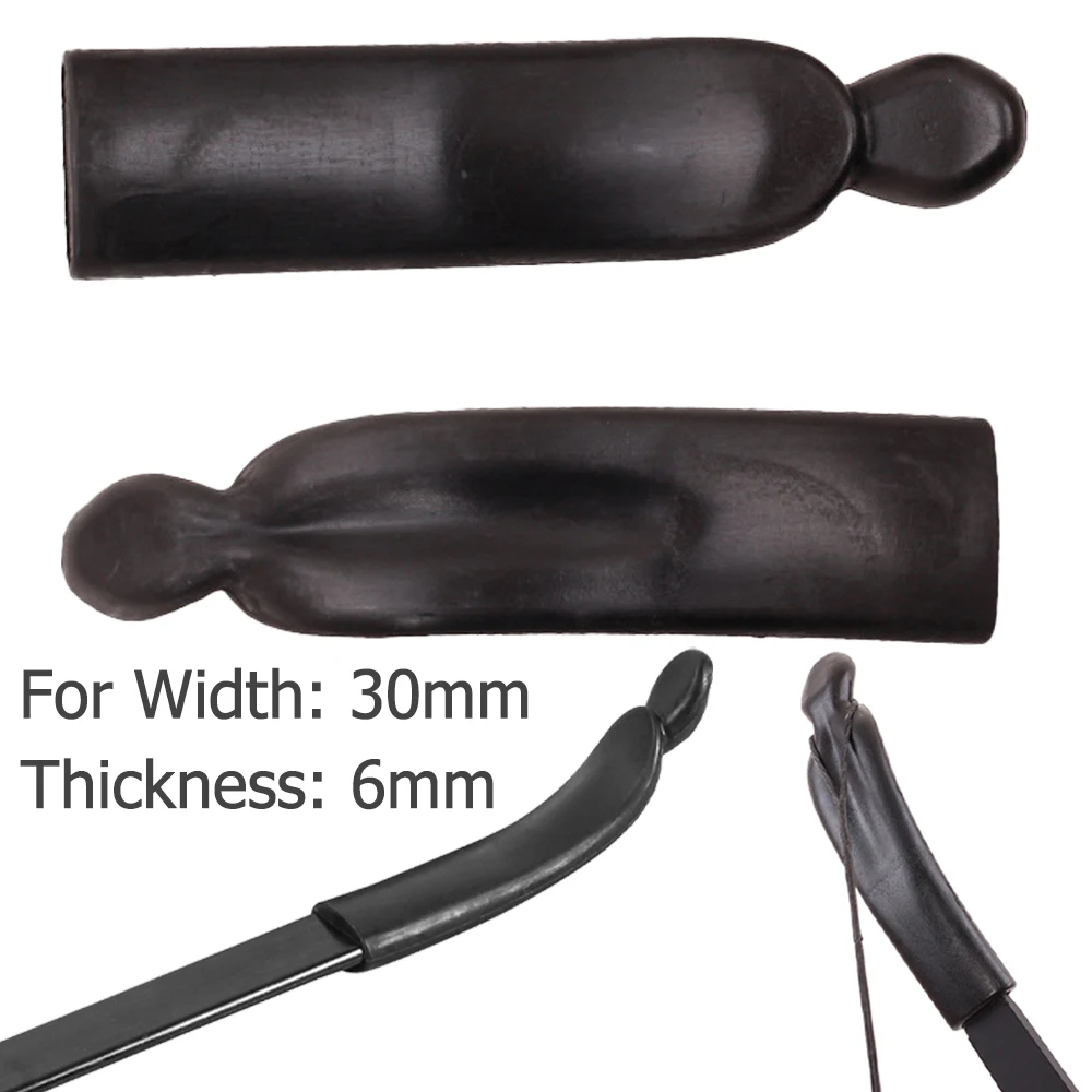 2pcs Recurved Bows Limb Tip Protector 14x3.3cm Protection Saver Limbs Cover Archery Bow Saver Tip for Shooting Hunting Accessori