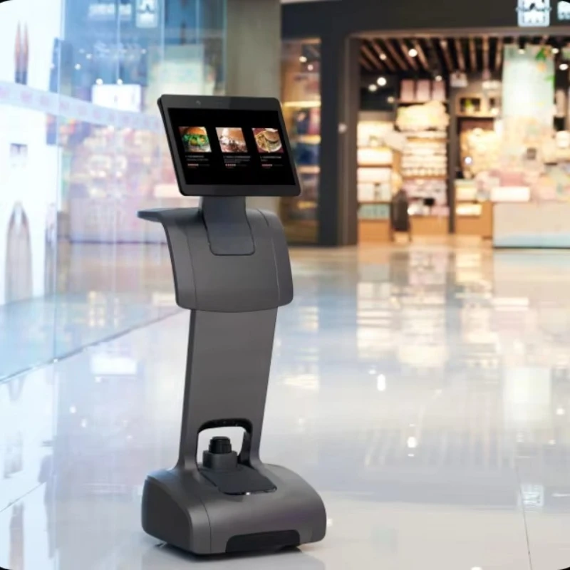 Retail Shopping Mall Hotel Guide Remote Customer Consultation Service Robot Follow Mode Autonomous Mobile Robot