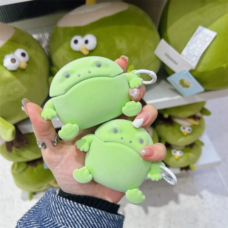 

For AirPods Pro3 Cute 3D Cartoon Rain Frog Silicone Earphone Case for AirPods 1 2 3 4th Generation Silicone Earphone Case Cover