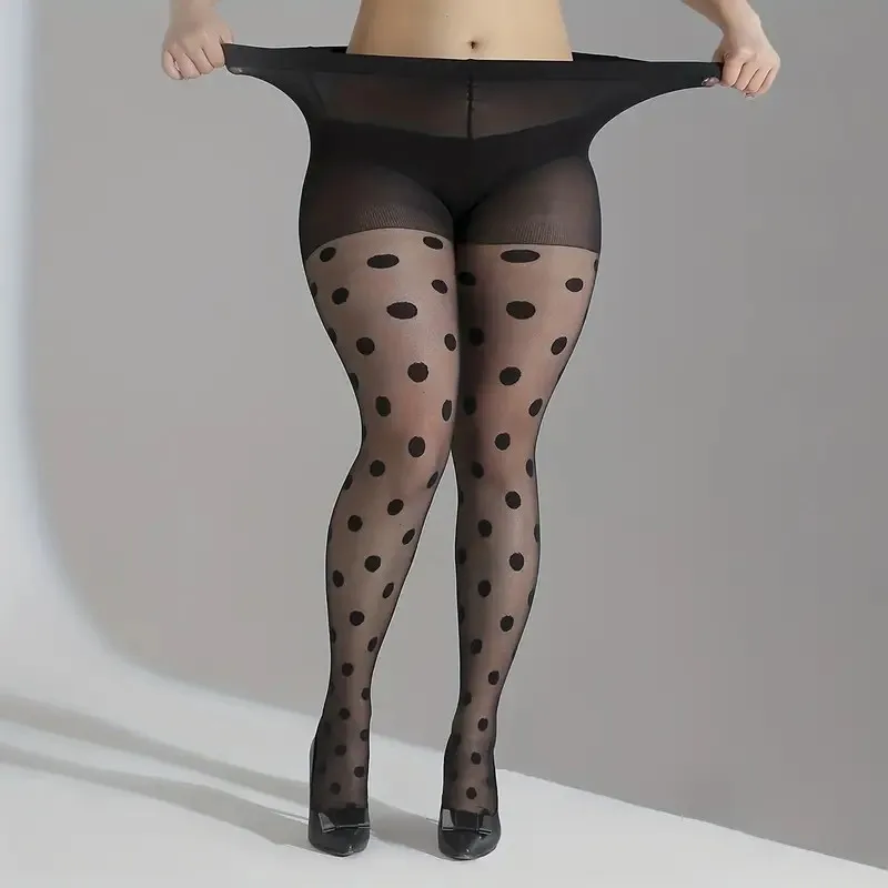 

1/2 пары очень больших новых сексуальных жаккардовых чулок, черные чулки Love, чулки-колготки с узором «ананас»