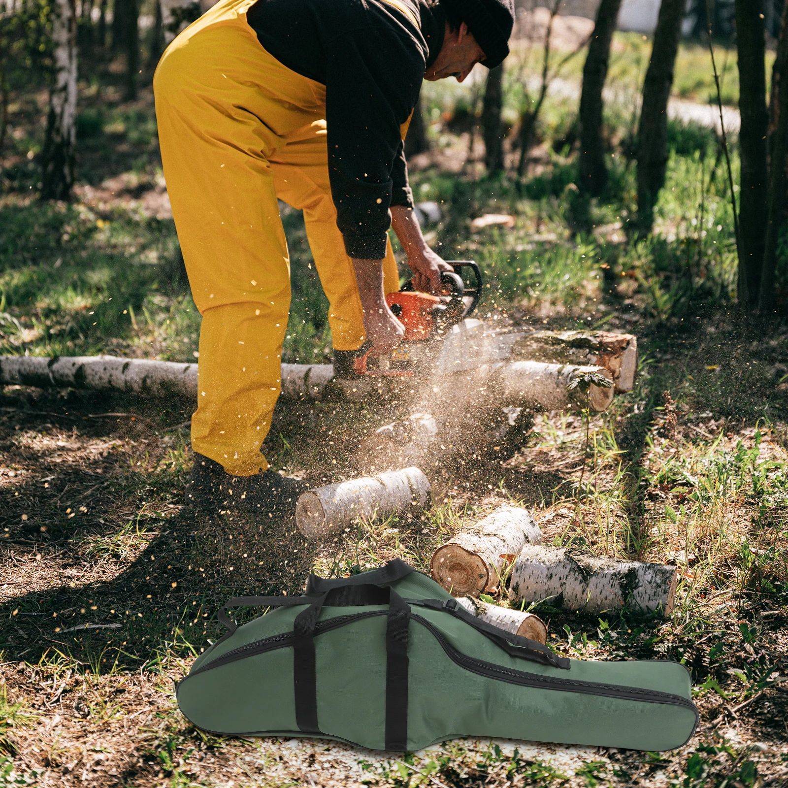 

Chainsaw Bag Capacity Canvas Handheld Electric Saw Handheld Chainsaw Bag Case Protective Pouch For Tools Accessories Outdoor