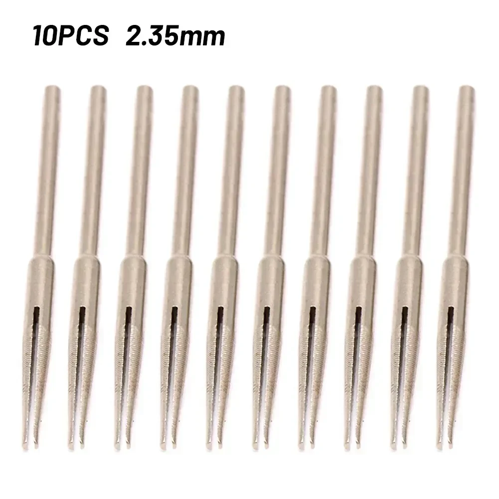 

10PCS 2.35/3mm Shank Sandpaper Clamp Split Mandrels Long Abrasive Holder Clip Rod Carved Point For Rotary Grinder Accessories