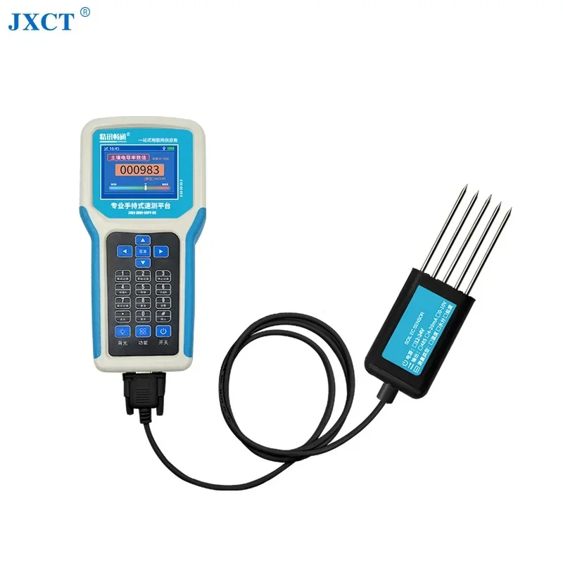 RS485 Soil NPK EC PH Temperature Humidity Monitor Meter Soil Moisture Test Sensor Soil Quality Tester