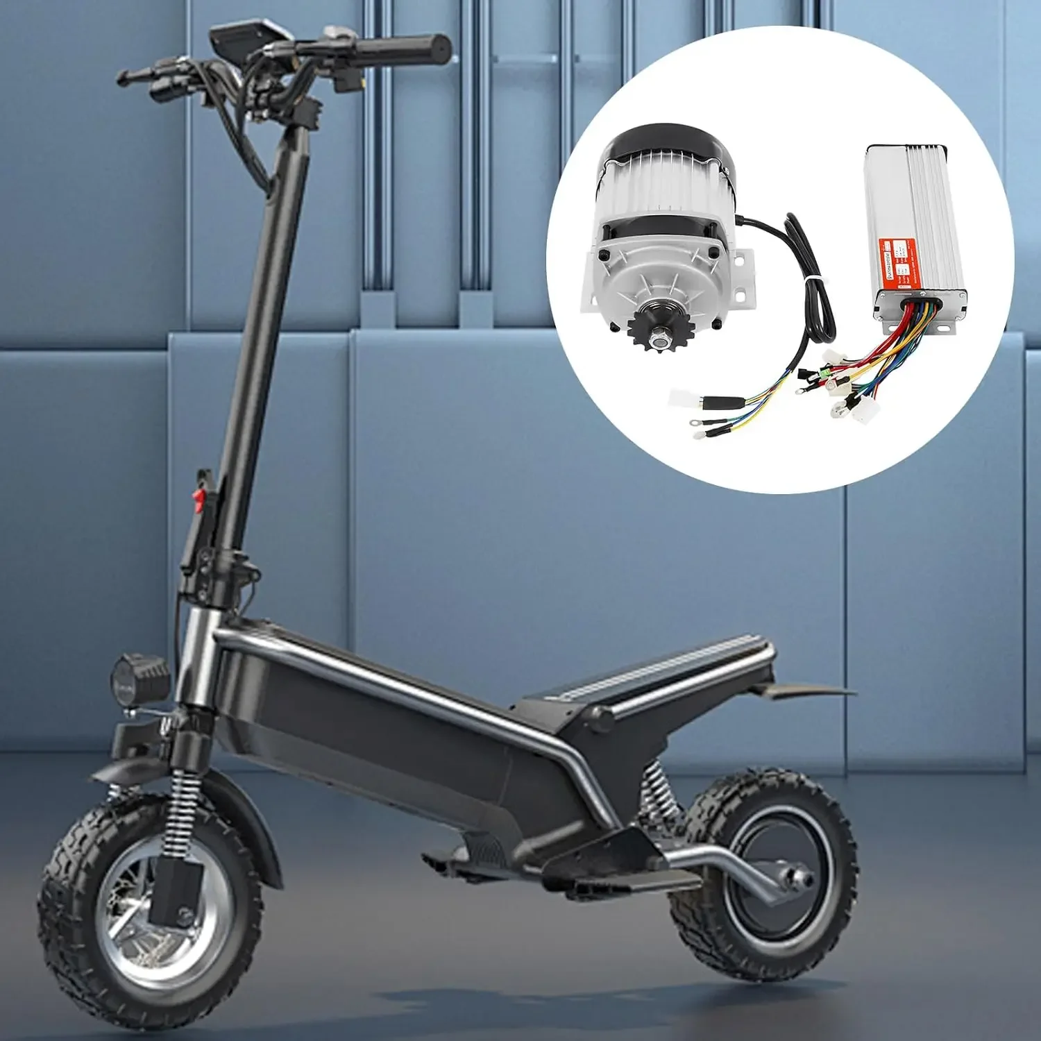 

DC 48V 750W Permanent Magnet Brushless Motor+Controller 3100 RPM High Speed Motor For E-Bike E-Scoote