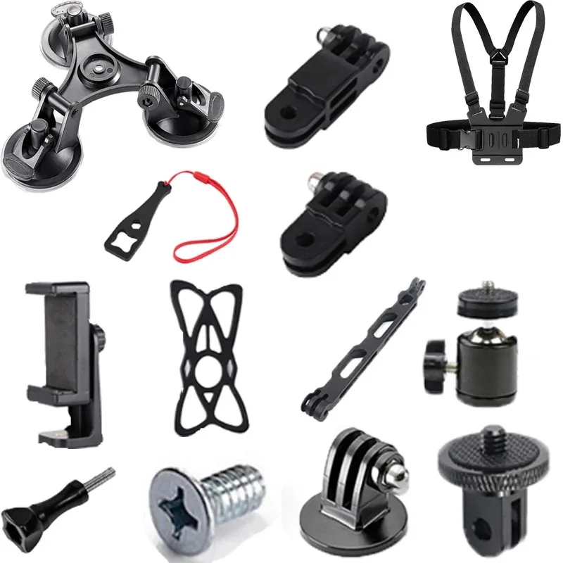 Correa de pecho para soporte de teléfono, cinturón de montaje giratorio 360 para GoPro Hero 12, 11, 10, 9, arnés corporal DJI, accesorios para cámara de acción Universal