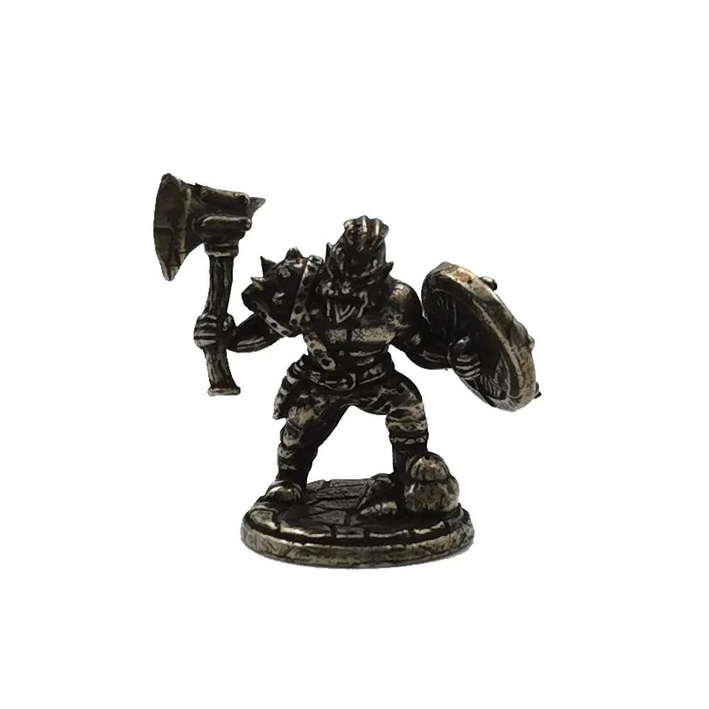 1Pc Dwarf Legion Shield Axe Metal Models Miniature Figurines Mens Gifts Desktop Decor Living Room Decoration
