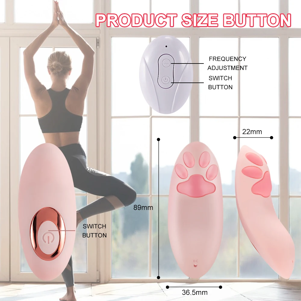 G-spot Clitoris Stimulator Jumping Egg Wireless Control Vibrator Vagina Ball Female Masturbation Cat Paw Love Egg Sex Toys