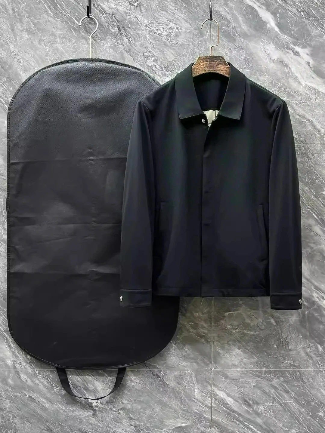 

LP итальянский стиль старых денег, мужской весенний новый тканый плащ, простая модная повседневная куртка в стиле старых денег