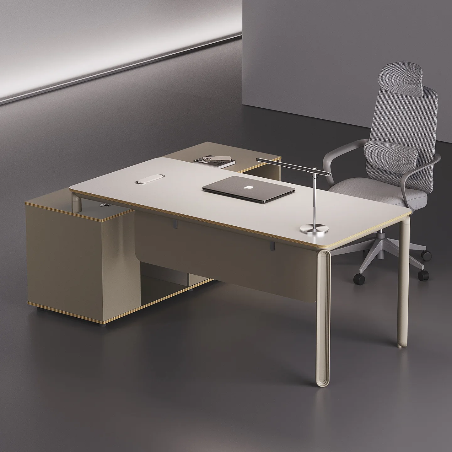 Supervisor Manager Desk Boss Table and Chair Combination Small  Space Ladies