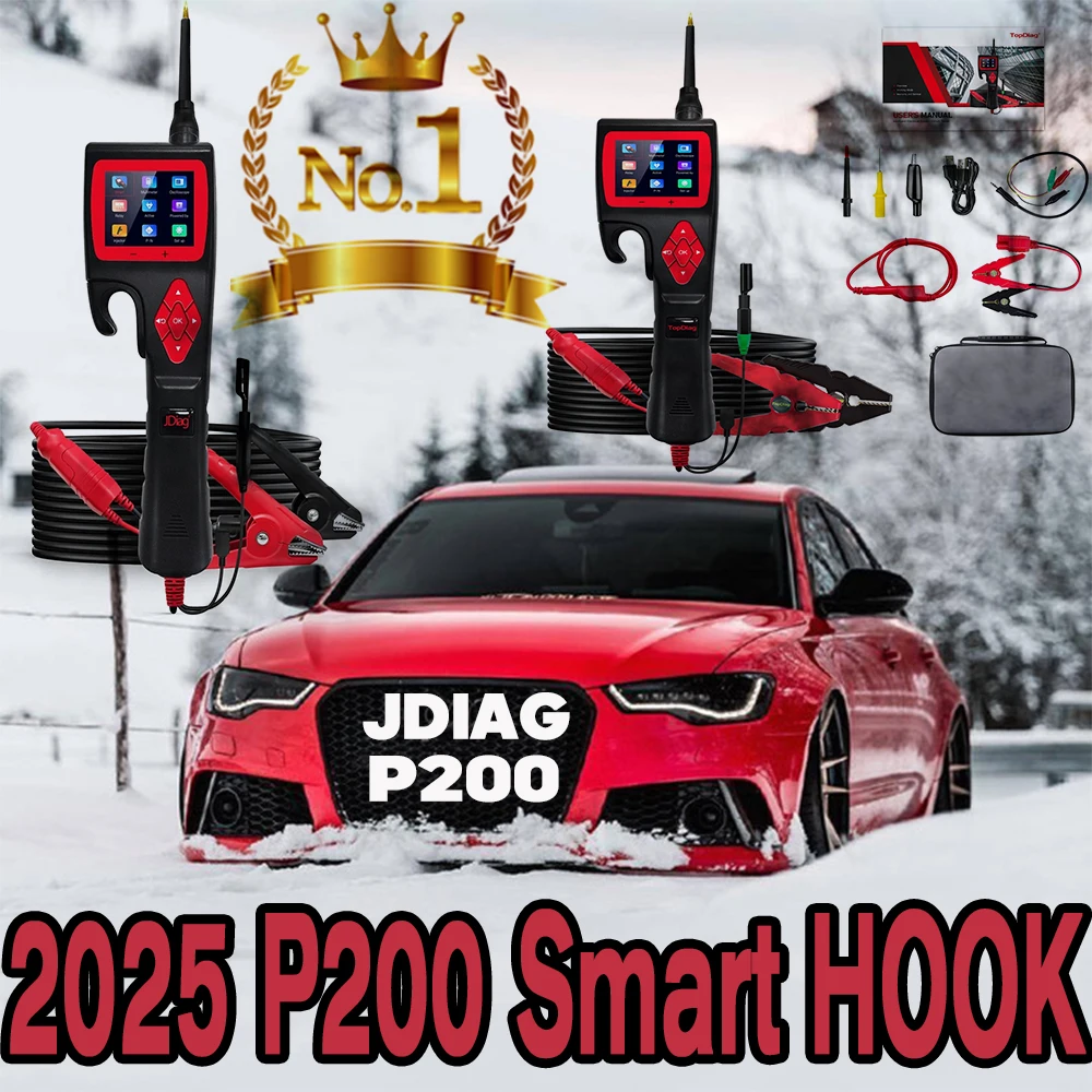 TopDiag Jdiag P200 12 В 24 В SMART HOOK Мощный зонд Автомобильный анализатор цепей Тестер Цифровой тест Детектор электрической системы Мультиметр TopDiag Jdiag P200 12 В 24 В SMART HOOK Мощный зонд Автомобильный анализатор цепей Тестер Цифровой тест Детектор электрической системы Мультиметр