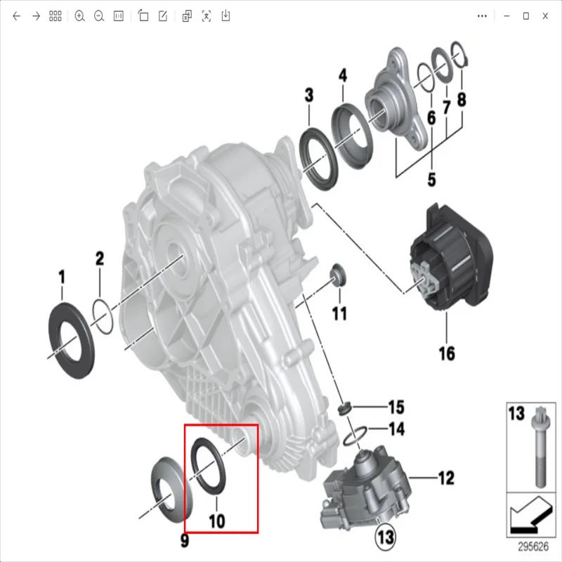 トランスファーケースアセンブリ ATC35L セットオイルシールリング、BMW 228i 230i 320i 328i 330i 340i 428i 335 X5 X6 に適しています。 27107623527