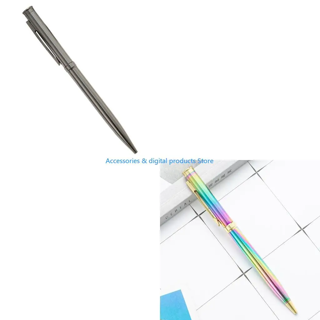 

77JD Портативная офисная металлическая шариковая ручка, многоразовый металлический стилус, 1,0 пули