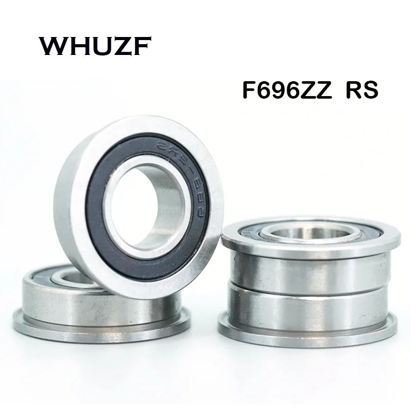 bearing F696ZZ F696-2RS Bearing ABEC-7  6*15*5 mm Miniature Flanged F696Z Ball Bearings F696 ZZ F619/6ZZ