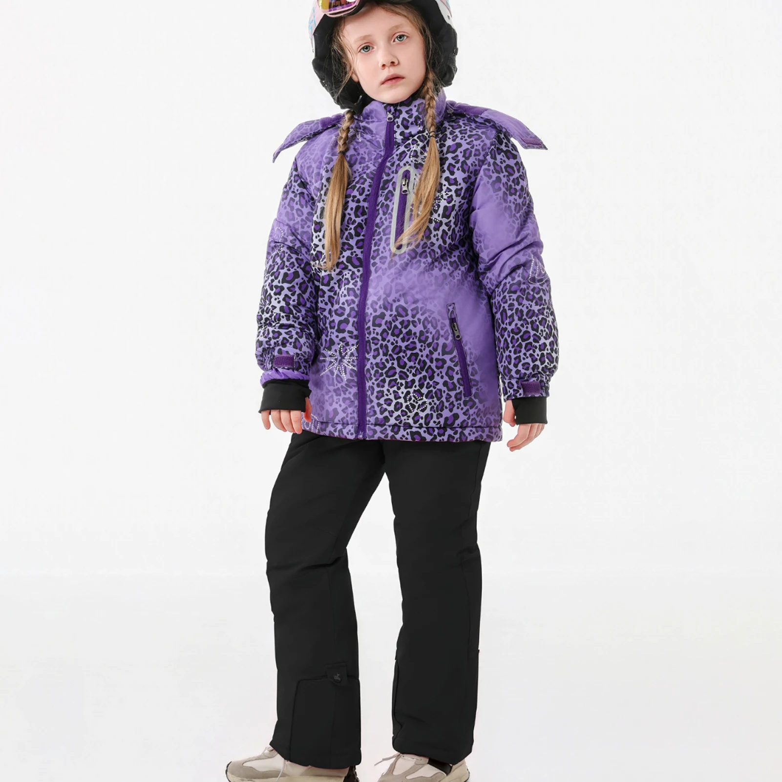 Children's Skiing Wear,Warm Waterproof Windproof Kids Ski Suit,Thermal Girls' Snowboard Jacket Snow Pants,Boys Winter Snowsuits
