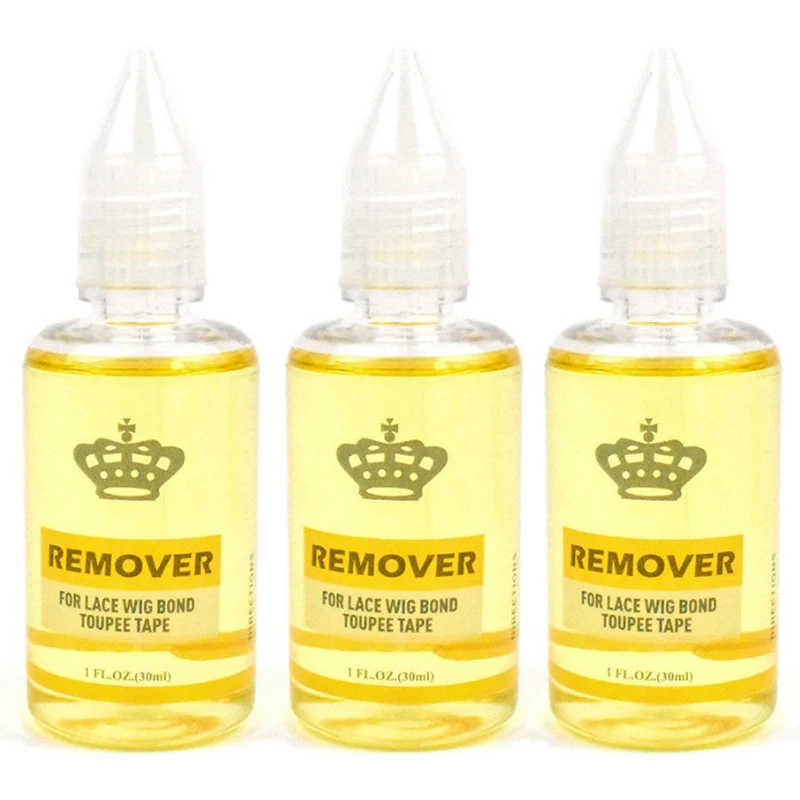 Lace front wig glue remover 30ml transparent glue remover For Lace Bond Toupee Skin Weft Tape Invisible Adhesive Hair Extension