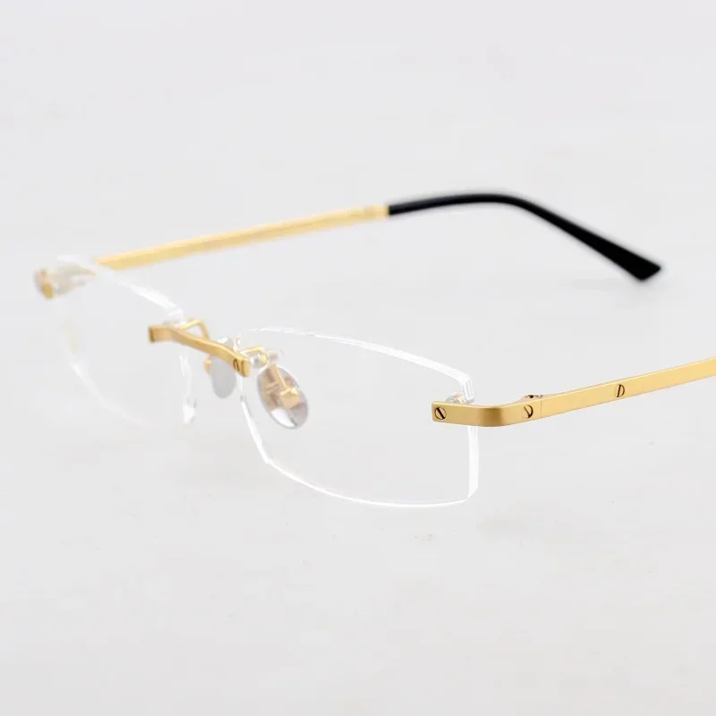 0087 Luxury Glasses Ultra Light Aviation Titanium Eyeglass Frame Frameless Glasses Frame Designer and Fashion Expert's Choice