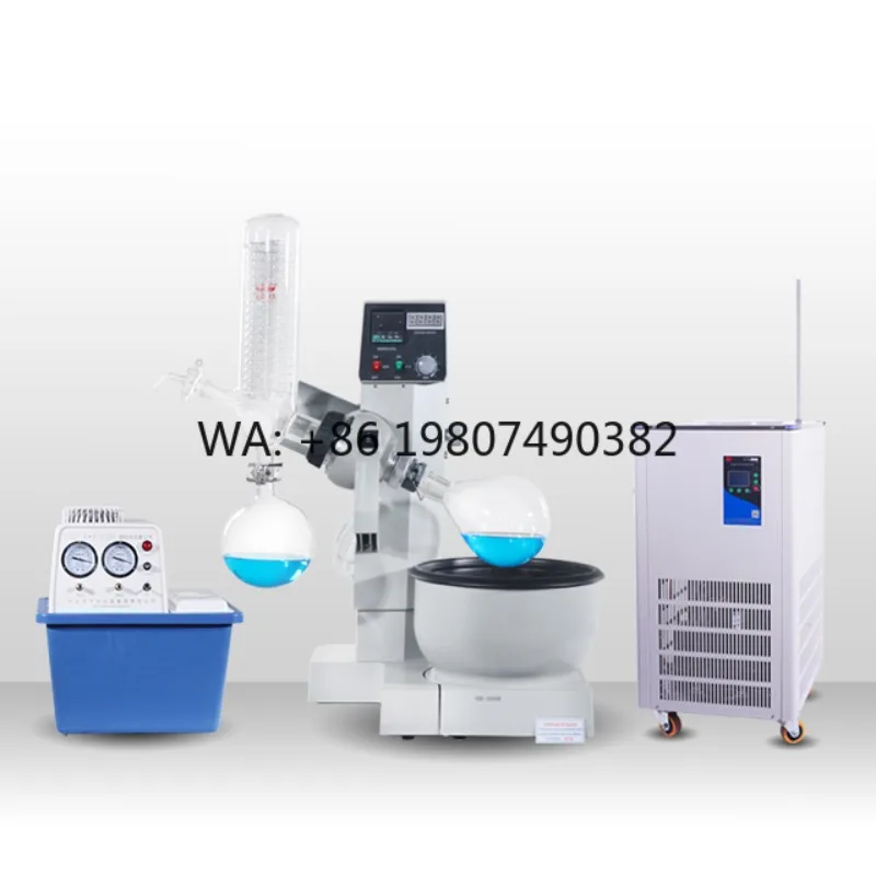 Electric Mini Laboratory Rotary Evaporator Vacuum Distillation Device with Motor Pump Bearing Easy Operation Equipment