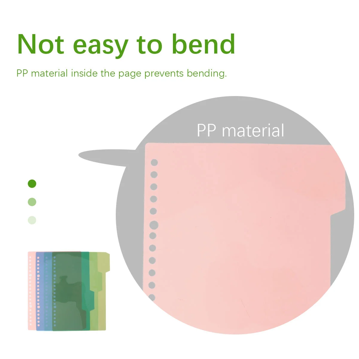 

Page 20 Sets Colorful Insertable Tab For Notebook Binder Index Pp Material Office School Stationery Supplies