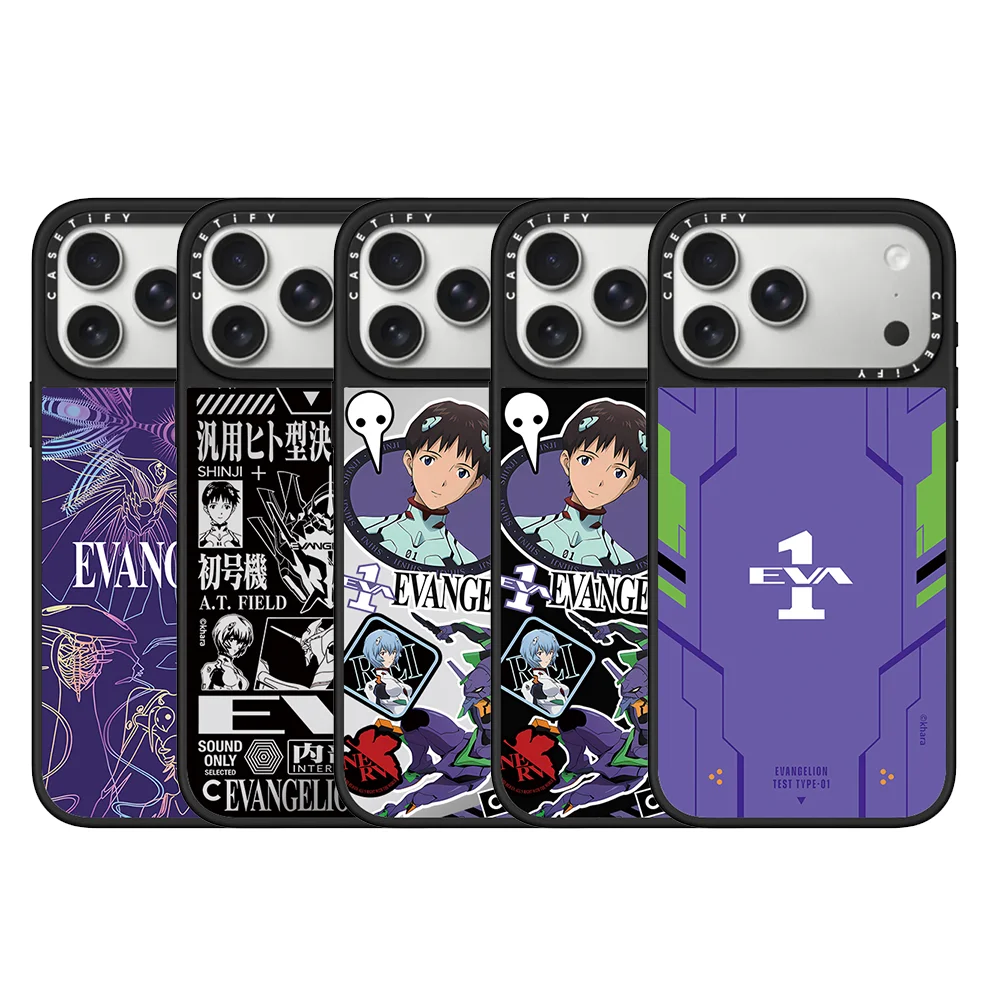 

CASETiFY Co-brand Neon Genesis Evangelion EVA Cartoon Magnetic Case for iPhone 17 16 15 14 13 Pro Max Air 16 Plus Protect Cover