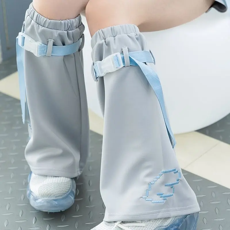 Japanese Y2k Flared Leg Warmers Lolita Long Socks Women Gothic Calf  Thin Over Knee  Kawaii Fashion