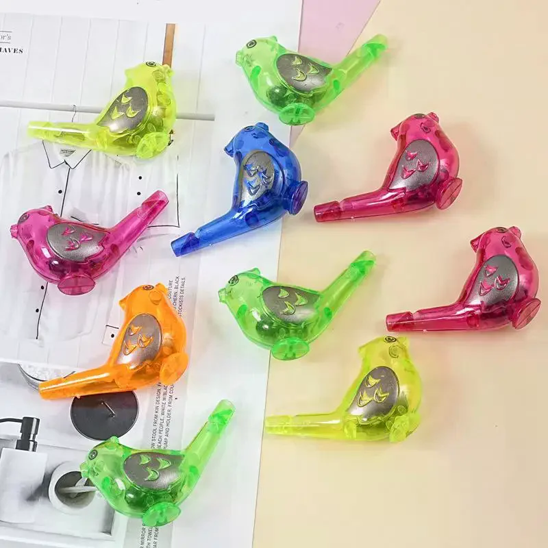 Random Color Bird Whistle Outdoor Sports Drawing Funny Musical Toy Novelty Educational Novelty Musical Toy Children Toy 10 PCS