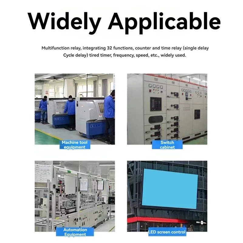A01V-Zn48dual Digital Display Time Relay  Counter 220VAC 380VAC 24VDC  Multifunction Time Countroller Revolution Counter E