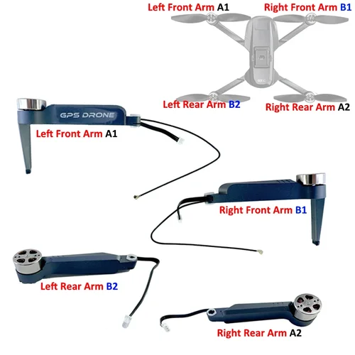 Imagen 2 del producto JHD L200 Pro Max RC Quadcopter motores brazos piezas de Motor sin escobillas L200 hélice de hoja LYZRC L200Pro MAX RC Drone Accesorios