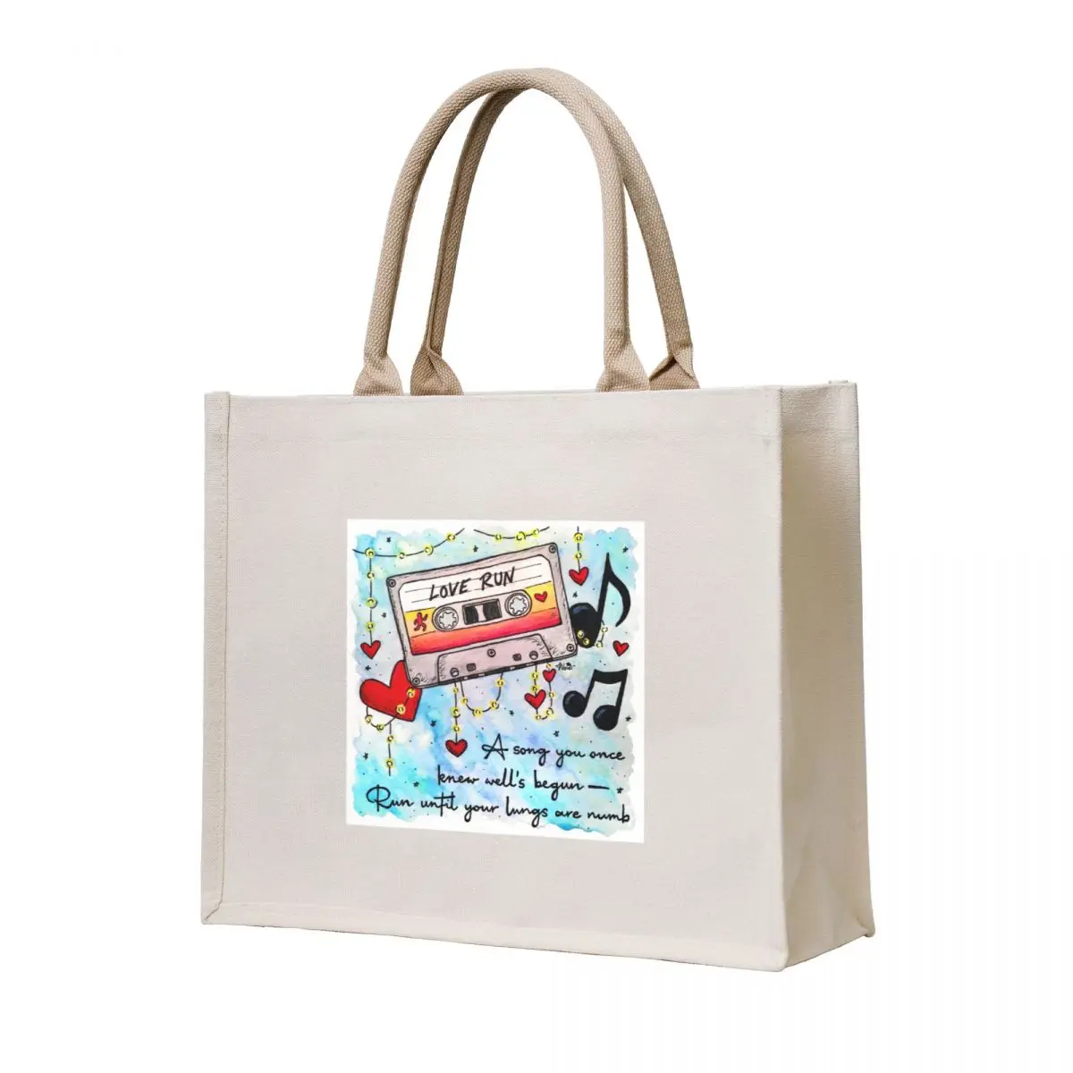 

Love Run Songs & Memories Inspired by The Amazing Devil Tote Bag custom bags supermarket folding bag Cloth bag