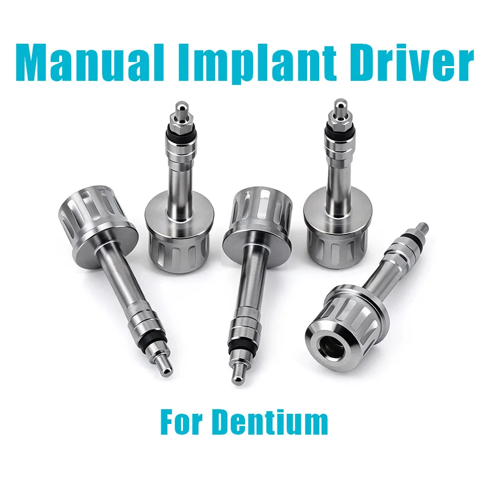 1Pc Dental Implant Driver Compatible with Dentium Manual Implants Retriever Screwdriver Key Wrench Tool Handle Placement Holder