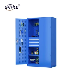 Metal heavy duty garage workshop tool storage cabinet