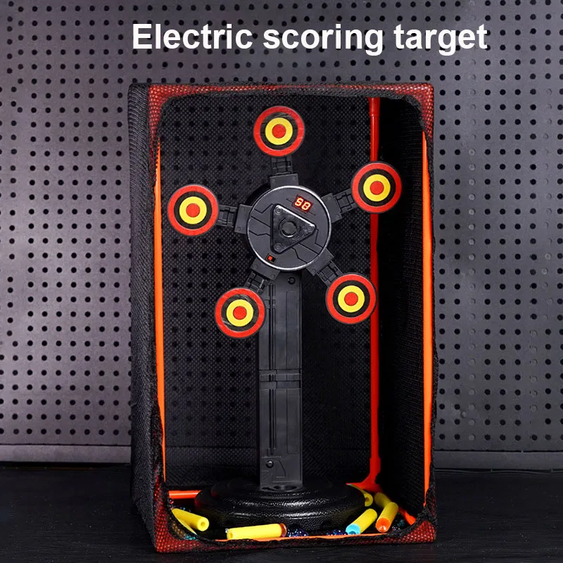 360 ° الدورية المنقولة الإلكترونية التهديف الهدف العودة التلقائية Dmart لعبة بندقية الهدف اطلاق النار الملحقات #3