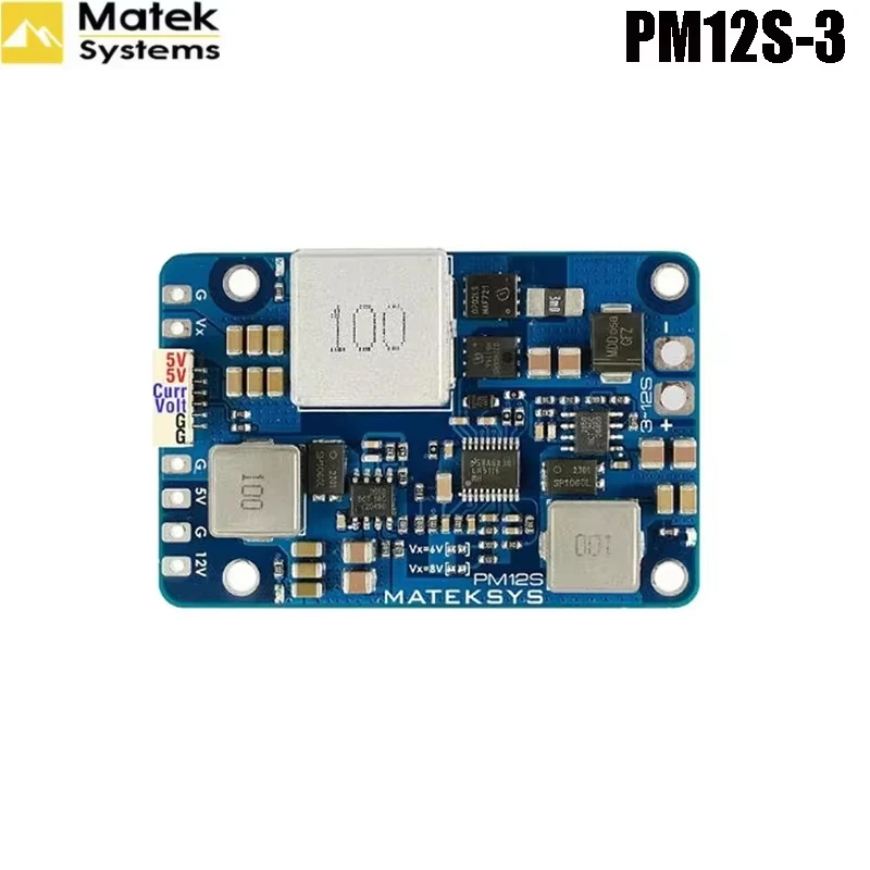 Mateksys PM12S-3 POWER MODULE 9V to 55V independent Step-Down Voltage Regulators for FPV Racing RC Airplane Model