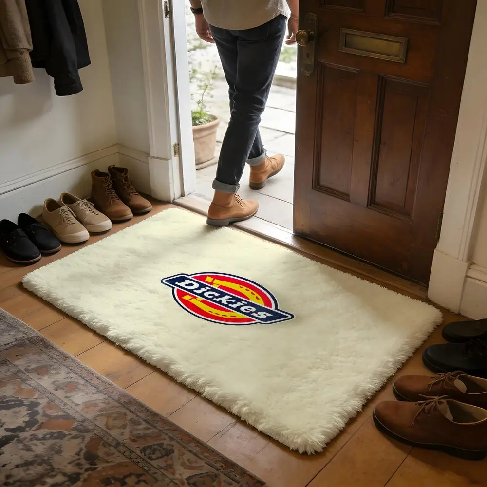 

Luxury DDickiesS Floor Mat Soft Flannel Absorbent Mat Non-Slip Rug Home Bedroom Bathroom