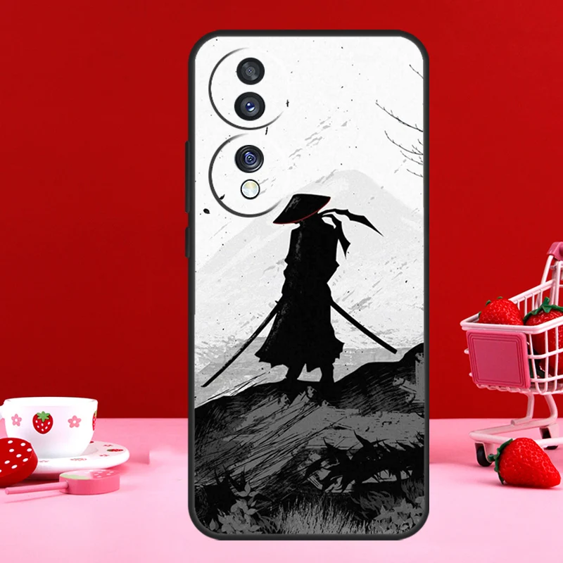 Samurai Japan Art For Honor Magic 6 Pro 5 Lite 50 70 90 Case For Honor X8a X9a X7 X8 X9 X6a X7a X8b X9b Cover