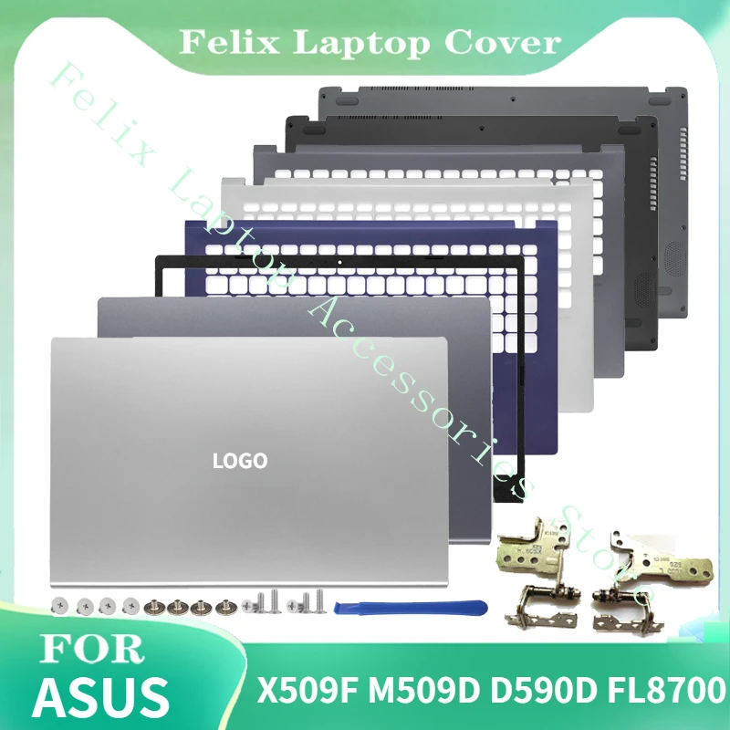 New For Asus X509F M509D D590D FL8700 Shell Replacemen Laptop Accessories Lcd Back Cover/Front Bezel/Palmrest/Bottom/Hinges