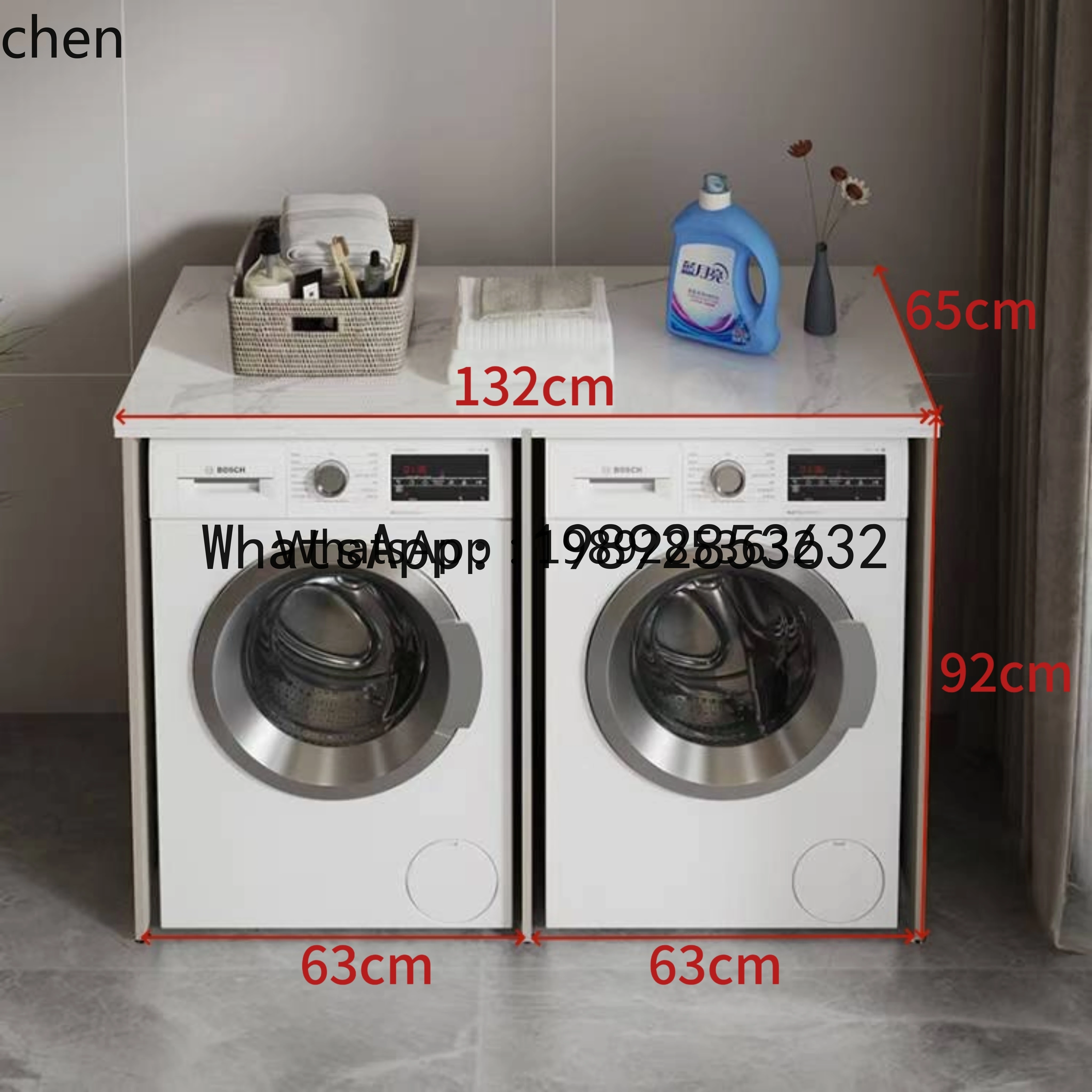 

X1 space aluminum washing machine protective cover rock slab rack combination cabinet living room decoration