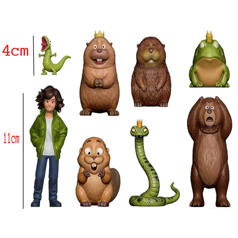 HOPPERS Beaver Transformation Project مجسم أنمي ملحق بحجم 4-11 سم من مادة PVC بتفاصيل دقيقة للغاية، نموذج قابل للتجميع، زينة مكتبية