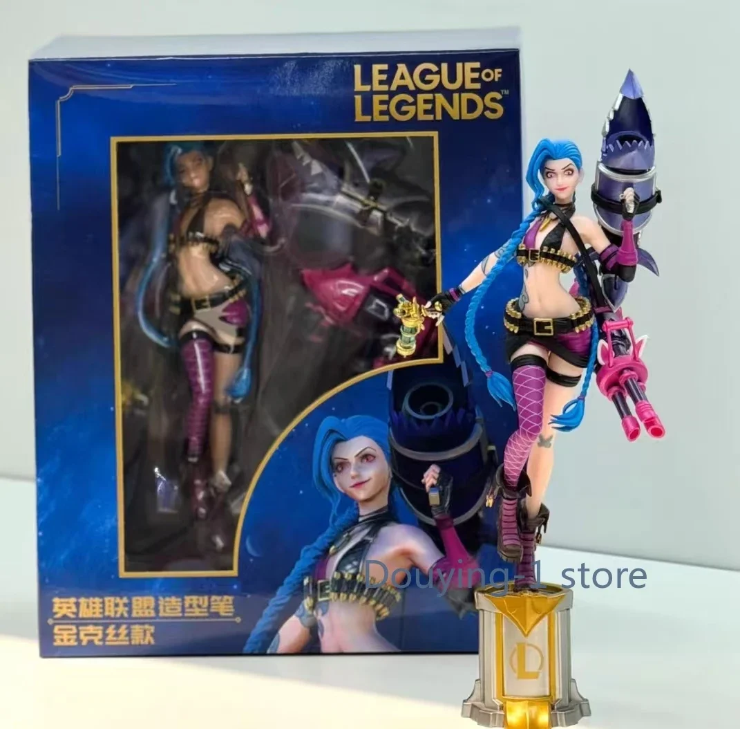 

League of Legends LOL CMGE Joint Limited Edition - Jinx 3D Model Pen Figurine Ornament Gaming Peripheral in Stock