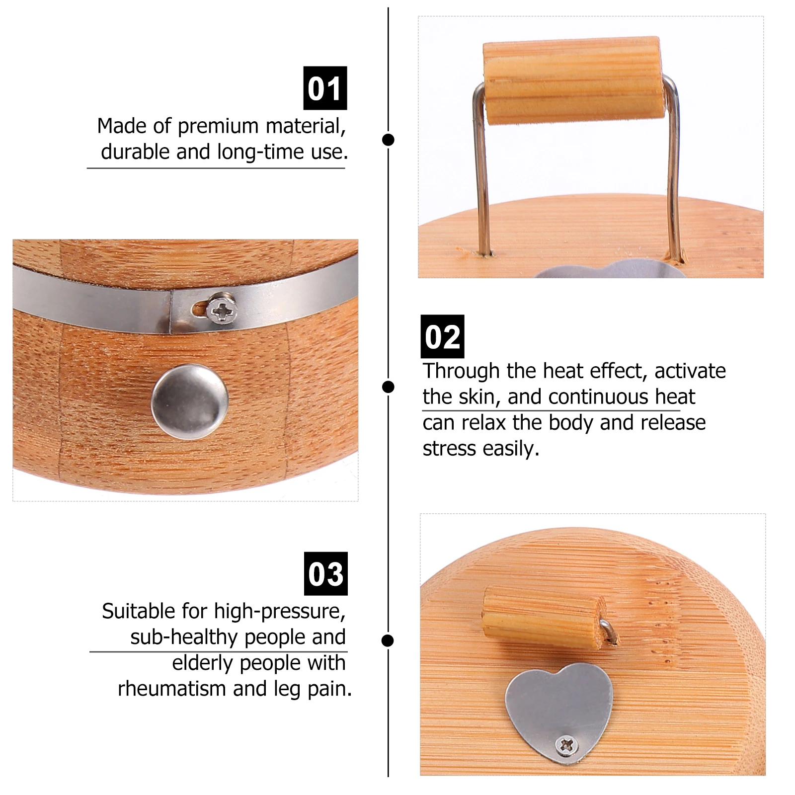 

Bamboo Moxibustion Portable Scraping Cup Burner Ceramic Moxa Tool Meridian Dredging Chill Dispelling Dehumidifying