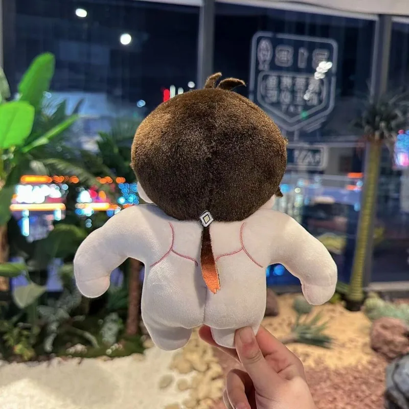 New 20cm Genshin Impact Zhong Li Funny Stuffed Muscle Doll Muscle Plush Doll Action Figure Toy Collection Periphery Gift