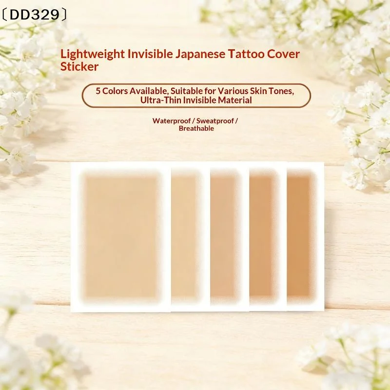Invisible Skin Color Tattoo Patches Natural-Looking Birthmark Concealer For Arms Legs Back Post-Surgery Cover Up 〔DD329〕