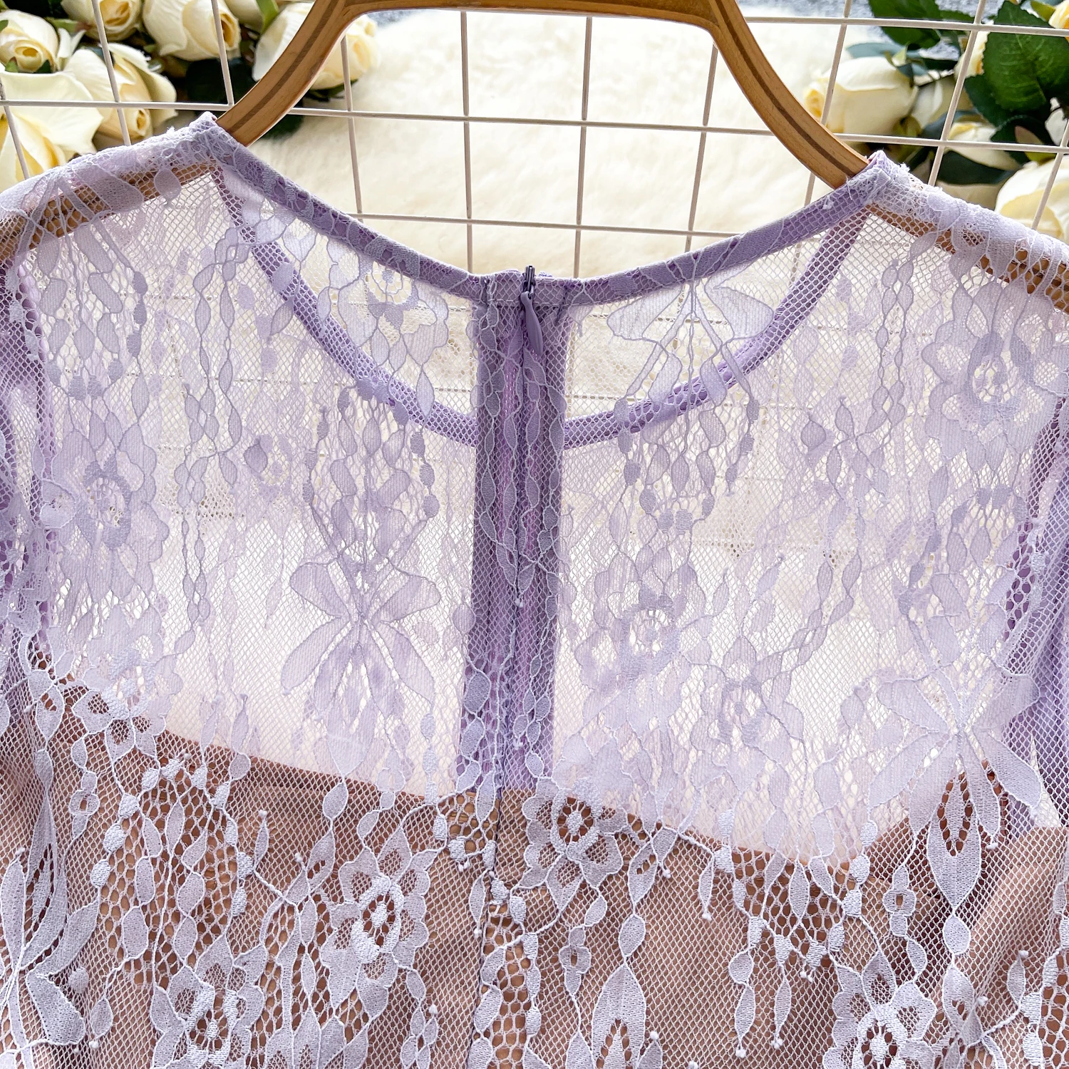 エレガントなヴィンテージ風長袖アシンメトリーレースフェアリーコアドレス、イブニング、ハイストリート、秋服、セレモニードレス