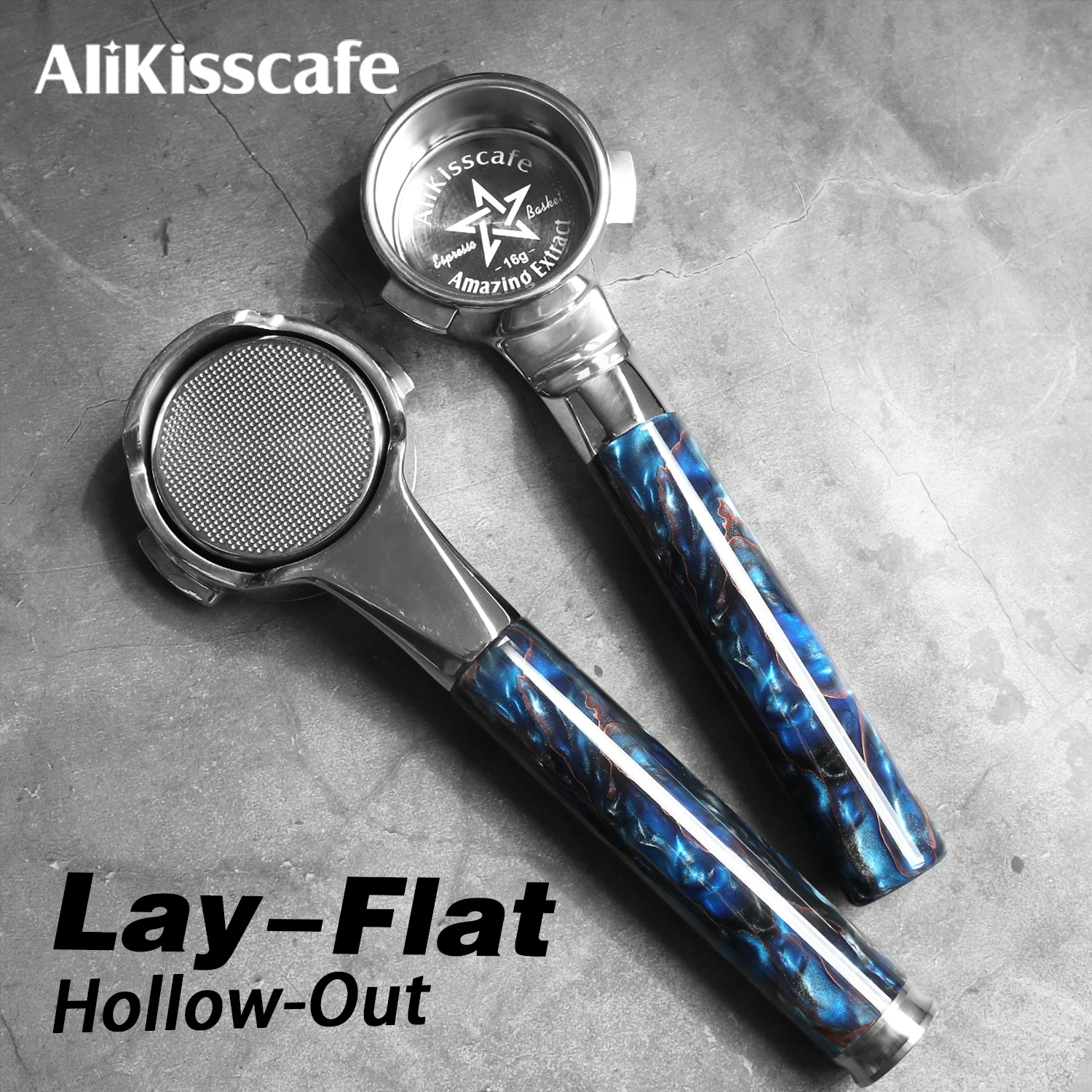 AliKisscafe Coffee Bottomless Portafilter 51mm 54mm Lay Flat Steadily For Delonghi Breville Espresso Accessories Barista Tools